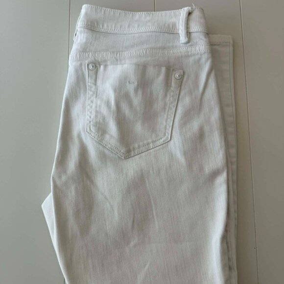 J. Jill Pants - J.Jill Authentic Fit Slim Ankle Jeans | White Stretch Denim | Size 8P